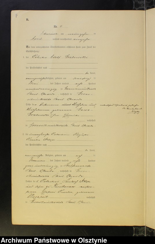 image.from.unit.number "Heiraths-Neben-Register Nr 1 - 19"