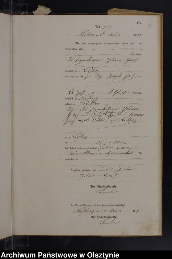 image.from.unit.number "Sterbe-Neben-Register Nr 1 - 39"