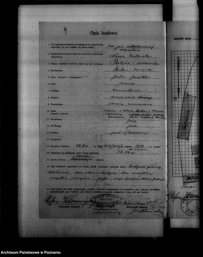 Obraz 8 z jednostki "Pralnia i suszarnia St. Kałamajskiego w Poznaniu znajdująca się w Mosinie przy ul. Farbiarskiej /zatwierdzenie zakładu/"