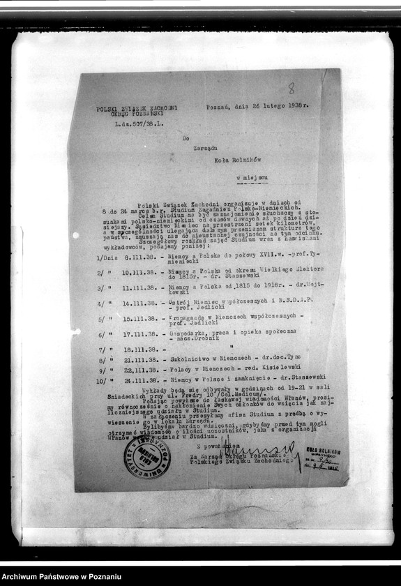 Obraz 12 z jednostki "Korespondencja Koła"