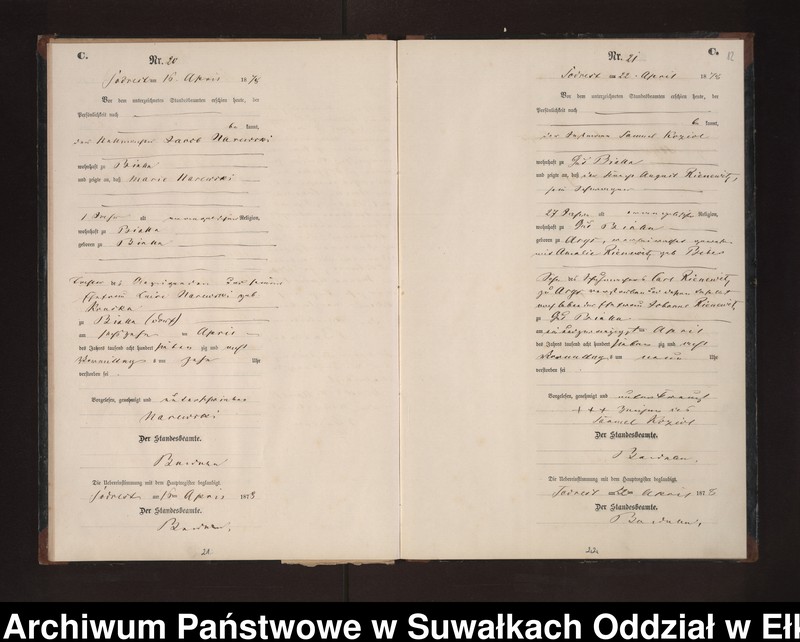 image.from.unit.number "Sterbe-Neben-Register des Preussischen Standes-Amtes Neuhoff Kreis Loetzen"