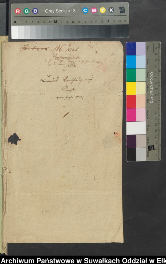 image.from.unit.number "Landes Verteidigungs Sachen vom Jahr 1813"