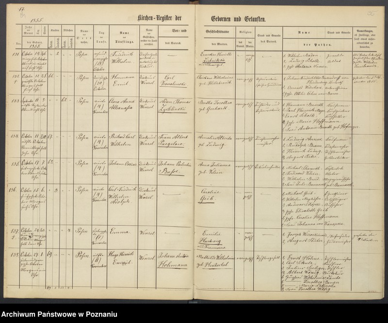 Obraz 20 z jednostki "[Akta urodzeń i chrztów, ślubów, zgonów]"