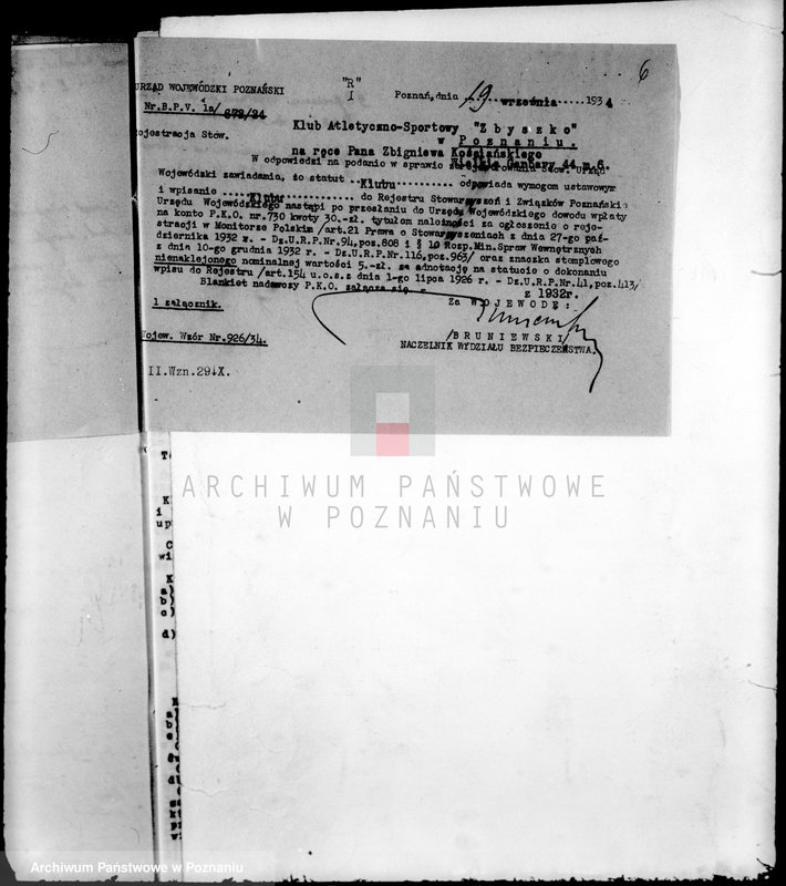 Obraz 10 z jednostki "Klub Atletyczno-Sportowy,,Zbyszko" -Poznań"