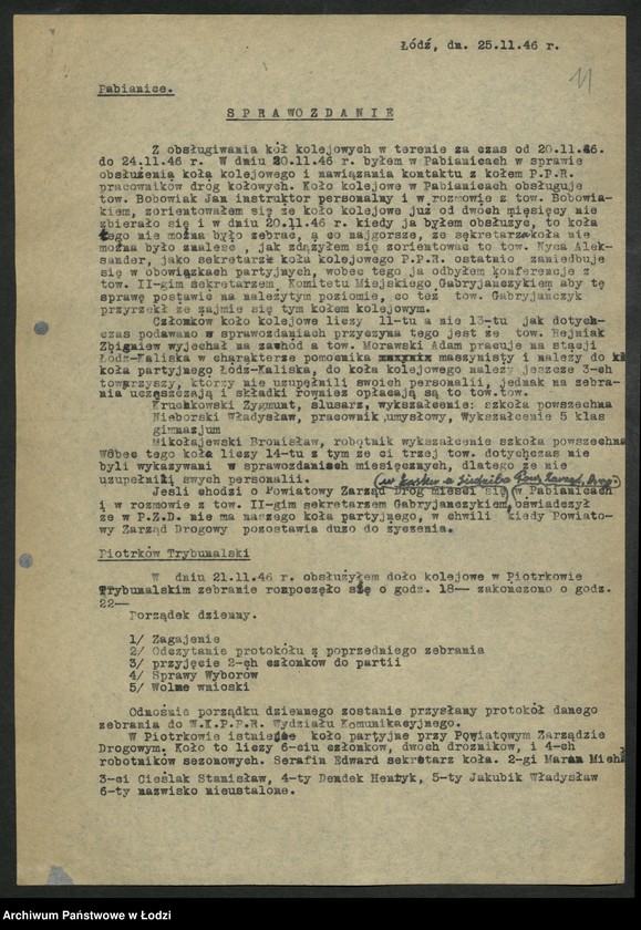 Obraz 12 z jednostki "Sprawozdania instruktorów [Wydziału] z wyjazdów w teren"