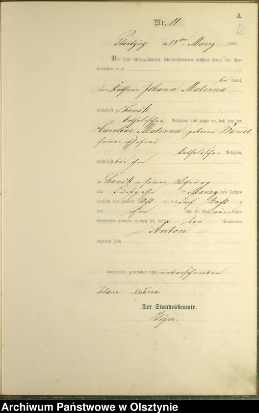 image.from.unit.number "Geburts-Haupt-Register Nr 1 - 37"