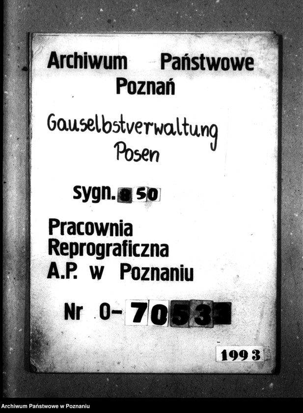 Obraz 1 z jednostki "Absonderung von Tbc-Kranken [Polen]."