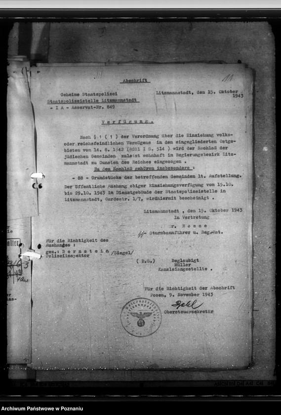 Obraz 15 z jednostki "Verwaltung des Reichsfeindlichen Vermögens"