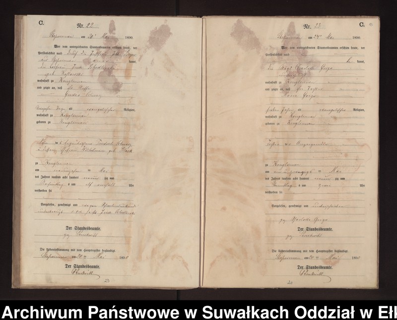 image.from.unit.number "Sterbe-Neben-Register des Preussischen Standes-Amtes Stasswinnen Kreis Loetzen"
