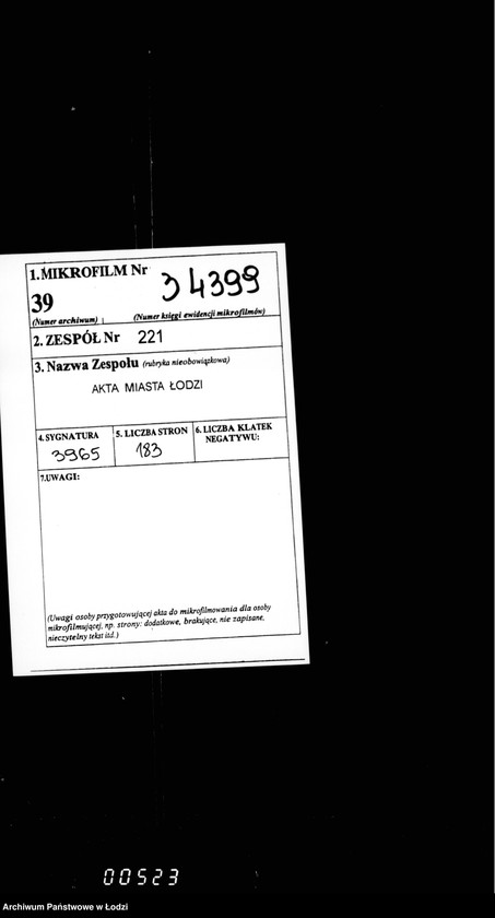 Obraz 2 z jednostki "O torgach proizvodennych 17/29 nojabrja 1897 g. na odtdaču v arendu lavok v gorodskich rjadach v gor. Lodzi"