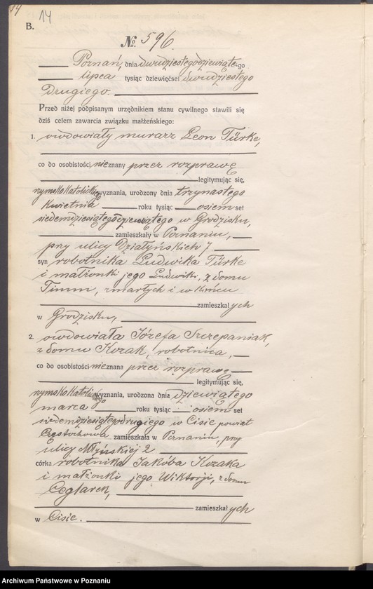 image.from.unit.number "Księga miejscowa małżeństw tom III [Rejestr główny małżeństw]"