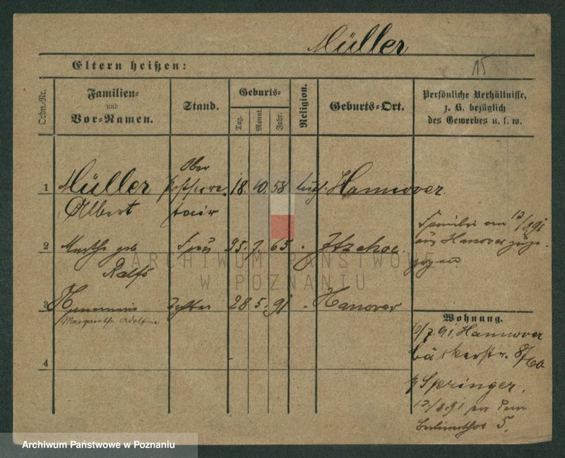 Obraz 17 z jednostki "Müller (żonaci i wdowy)"