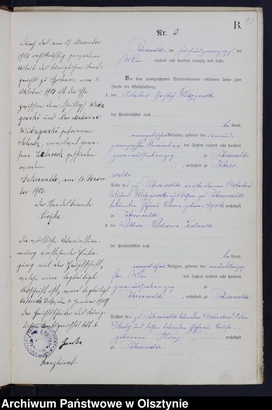 image.from.unit.number "Heiraths-Neben-Register Nr 1 - 20"