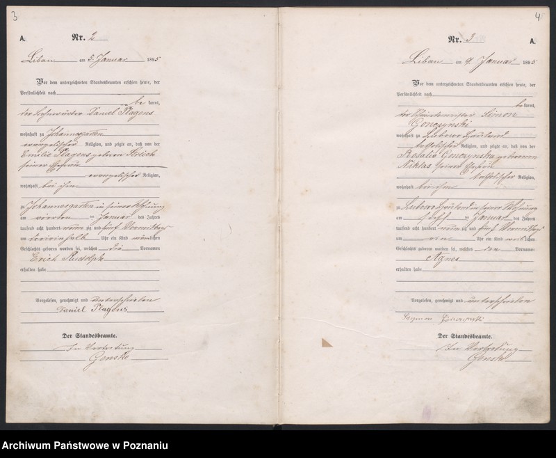 Obraz 5 z jednostki "Geburts-Hauptregister"