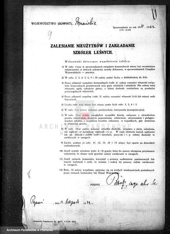 Obraz 13 z jednostki "Zalesienie nieużytków /sprawy ogólne/"