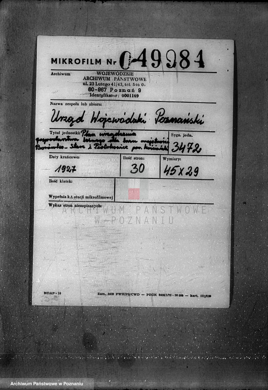 Obraz 2 z jednostki "Plan urządzania gospodarstwa leśnego dla lasu majętności Borówkowo-Stare i Piotrkowice powiat kościański"