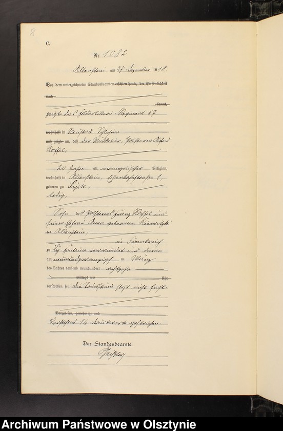 image.from.unit.number "Sterbe-Haupt-Register Tom IV, Nr 1076-1144"