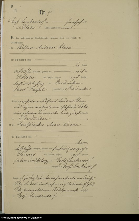 image.from.unit.number "Heiraths-Haupt-Register Nr 1 - 16"