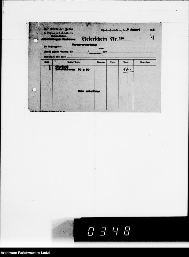 Obraz 8 z jednostki "Lieferscheine Pabianice"