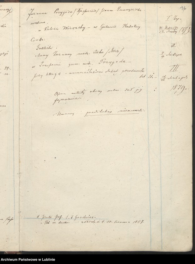 Obraz 19 z jednostki "Raptularz aktów małżeństw"