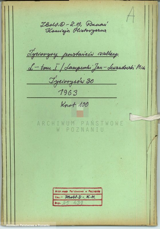 Obraz 4 z jednostki "Życiorysy powstańców wielkopolskich: L - tom l /Lamperski Jan - Lewandowski Michał/."