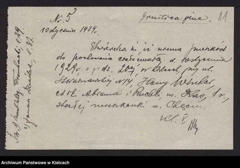 image.from.unit.number "Załączniki do akt zgonu Okręgu Bożniczego Kielce za rok 1929"