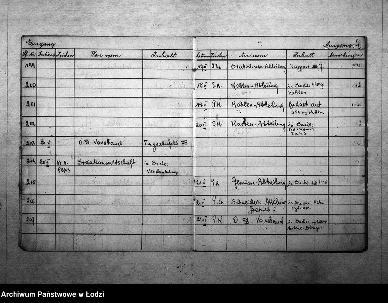 Obraz 8 z jednostki "[Dziennik korespondencji przychodzącej i wychodzącej IV rewiru]"