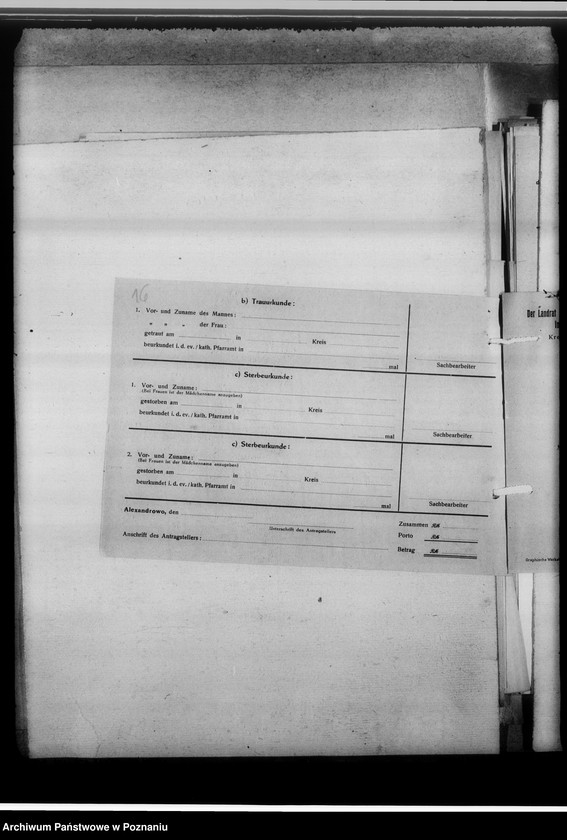 Obraz 20 z jednostki "[Korespondencja w sprawach organizacyjnych i działalności], Kreissippenamt Hermannsbad [Ciechocinek, powiat Aleksandrów Kujawski, województwo bydgoskie]"