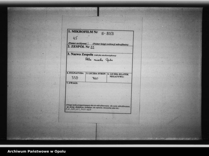 Obraz 2 z jednostki "Beschlussbuch der Stadtverordneten von Oppeln. Lit. D."