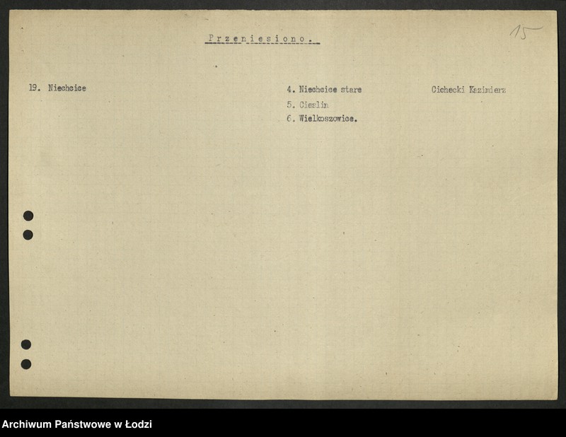 Obraz 16 z jednostki "Ankiety sprawozdawcze instruktora Komitetu Powiatowego Piotrków Trybunalski [z załącznikami]"