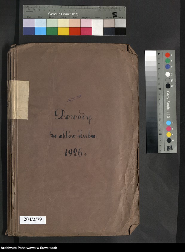 image.from.unit.number "Dowody do aktów ślubu 1926 r."