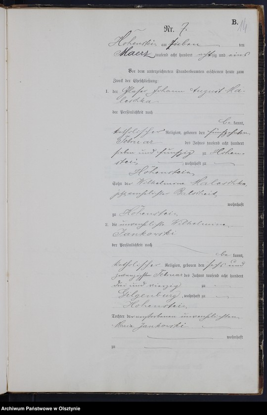 image.from.unit.number "Heiraths-Neben-Register Nr 1 - 22"