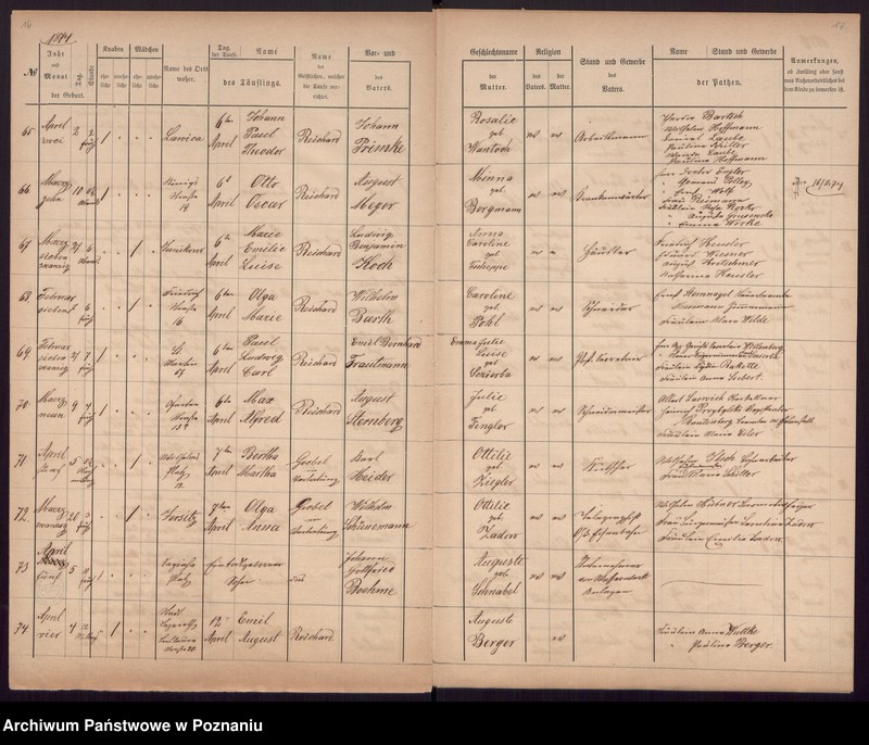 Obraz 11 z jednostki "[Akta urodzeń i chrztów, zgonów, ślubów]"