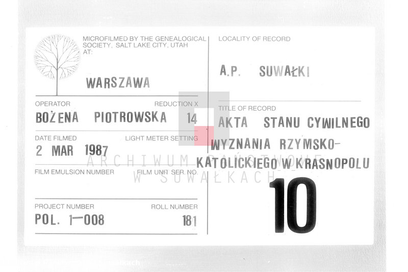 image.from.unit.number "Aneksy do Akt Cywilnych małżeństwa Gminy Krasnopolskiej za rok 1812"