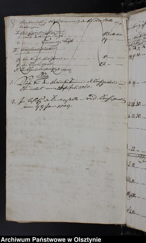 image.from.unit.number "Dienst Emolumenten u. Bonification-Tabelle u. Korrespondente"