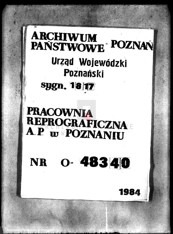 Obraz 1 z jednostki "Szkoła katolicka w Podstolicach /przyjęcie nieruchomości szkolnych na własność obszaru dworskiego/"