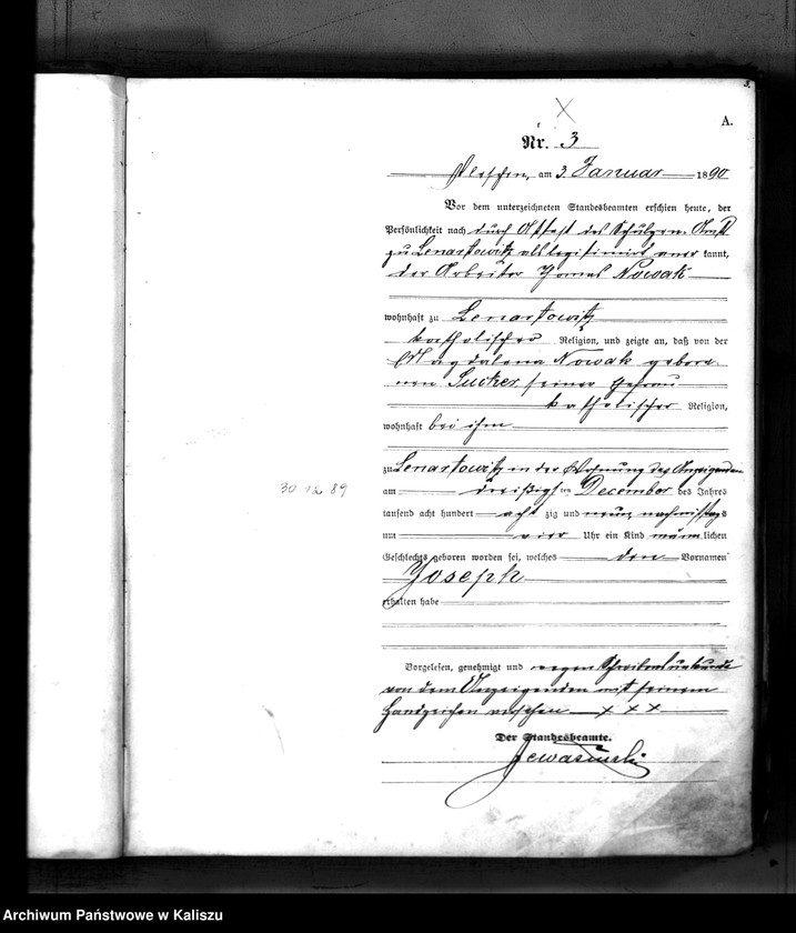 Obraz 6 z jednostki "[Księga urodzeń]"