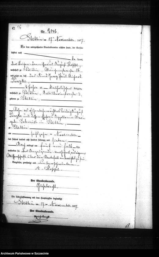 Obraz 19 z jednostki "Sterbe-Register (Neben-Register) Band VI"