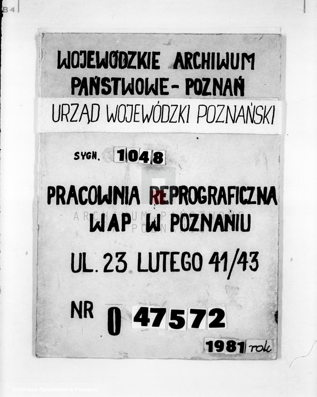 Obraz 1 z jednostki "/ Kasa Bezprocentowego Kredytu Rzemiosła, Handlu i Przemysłu Chrześcijańskiego w Rawiczu/"