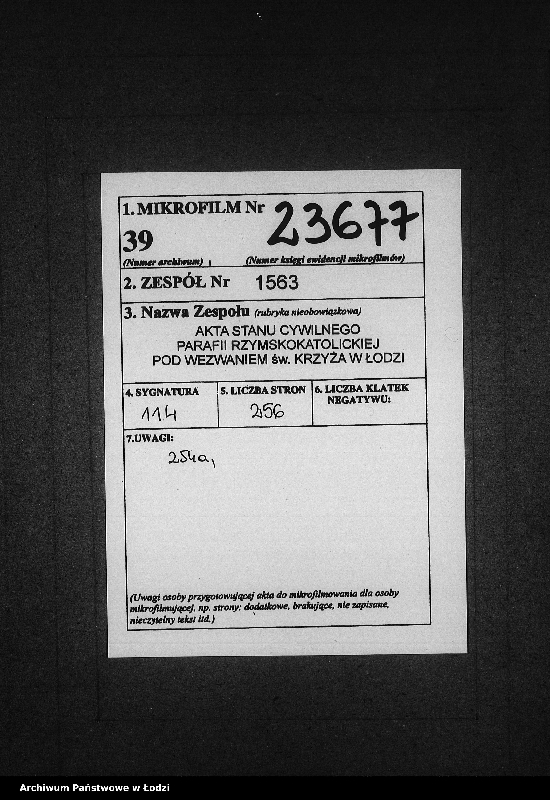 Obraz 2 z jednostki "Akta urodzeń"