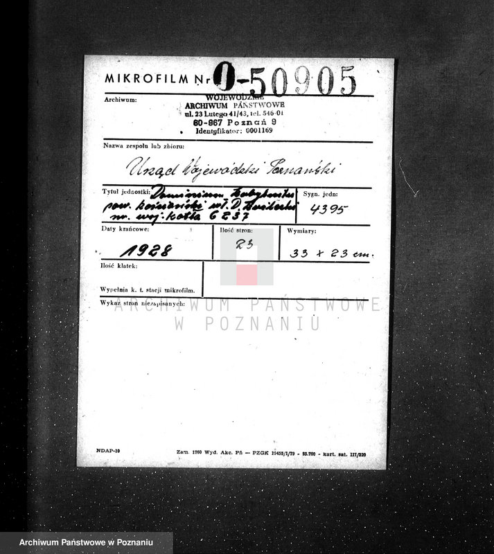 Obraz 2 z jednostki "Dominium Kobylniki pow. kościański - własność D. Kwilecki nr woj. kotła 6237"