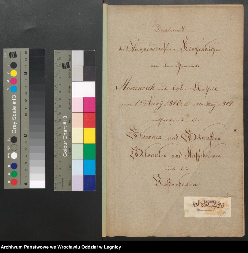 image.from.unit.number "Duplicat der Harpersdorfer Kirchenbücher von der Gemeinde Armenruh und dessen Anteil"