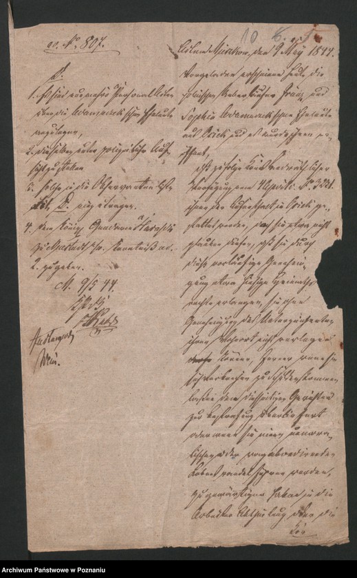 Obraz 12 z jednostki "A. betr. Personalia der polnischen Überläufer Franz und Sofia Adamczak /al. Gościniak, Adamiak/"