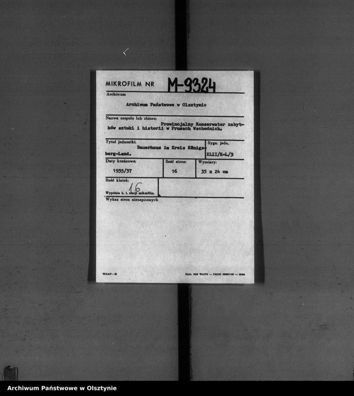 image.from.unit.number "Bauernhaus im Kreis Königsberg-Land"