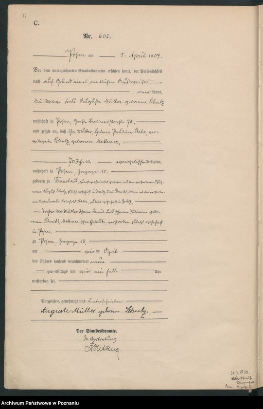 Obraz 8 z jednostki "Księga miejscowa zgonów tom II [Rejestr główny zgonów]"