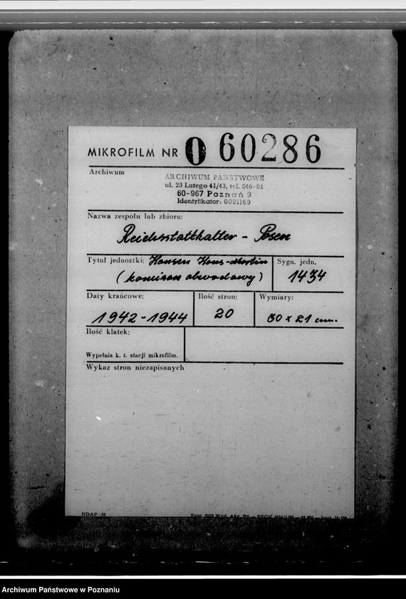 Obraz 2 z jednostki "Hansen, Hans- Martin - komisarz obwodowy"