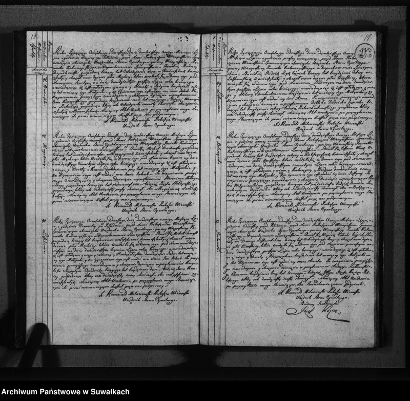 image.from.unit.number "Księga do zapisywania aktów cywilnych urodzenia gminy wiżajńskiey, departamentu łomżyńskiego, powiatu kalwaryjskiego"