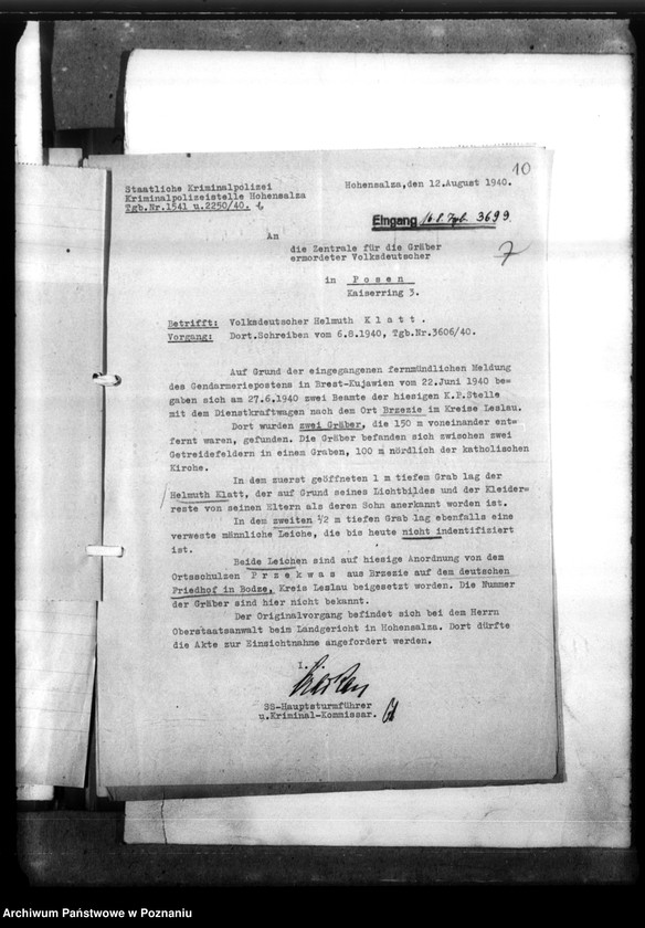 Obraz 17 z jednostki "Helmut Klatt aus Schwarzwasser, Kreis Altbeergund (Szubin"