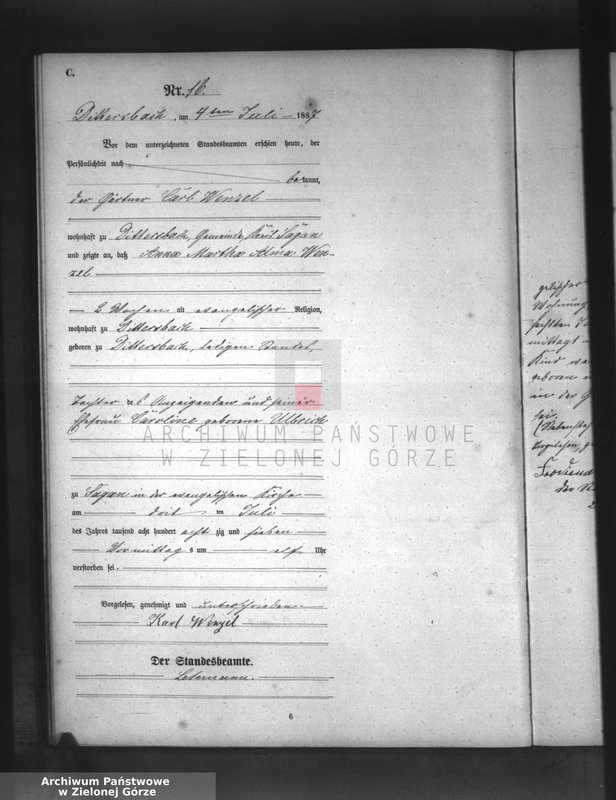 Obraz 19 z jednostki "[Księga aktów zgonów]"