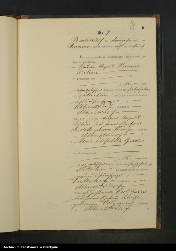 image.from.unit.number "Heiraths-Neben-Register Nr 1 - 10"